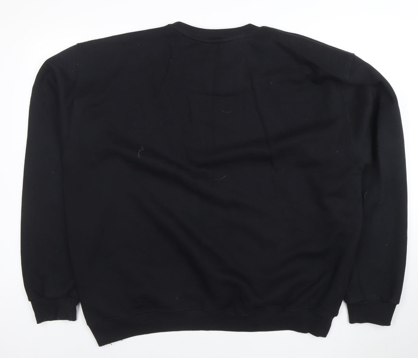 Little White Lies Men's Black 2XL Crew Neck Pullover Sweatshirt