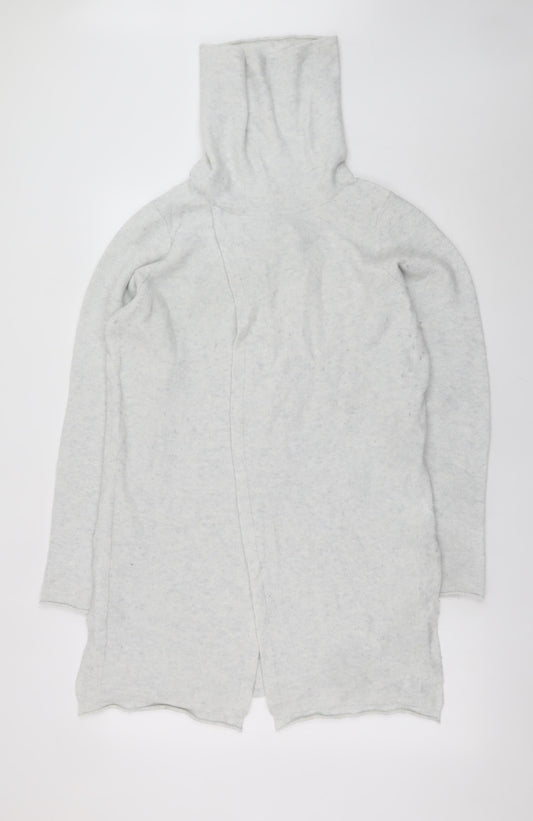 Sandwich Womens Grey Roll Neck Long Sleeve Knit Cardigan M