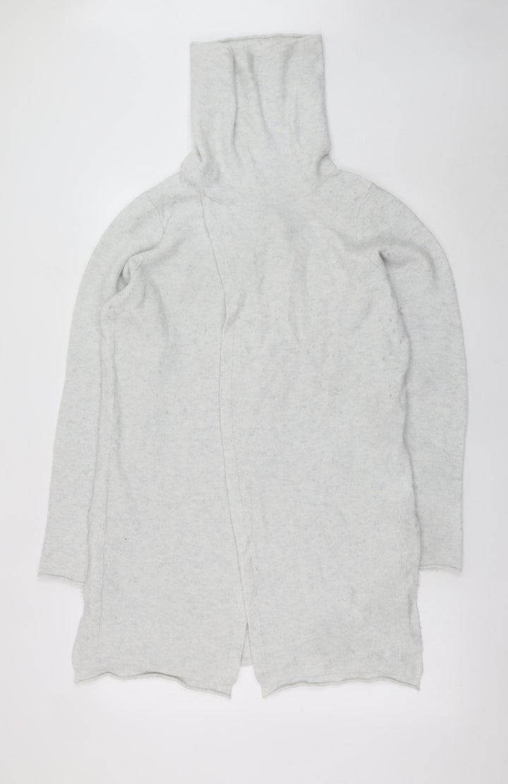 Sandwich Womens Grey Roll Neck Long Sleeve Knit Cardigan M