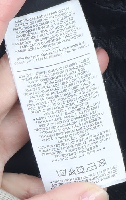 Nike Men's Black Dri-FIT Jogger Trousers L Regular Fit