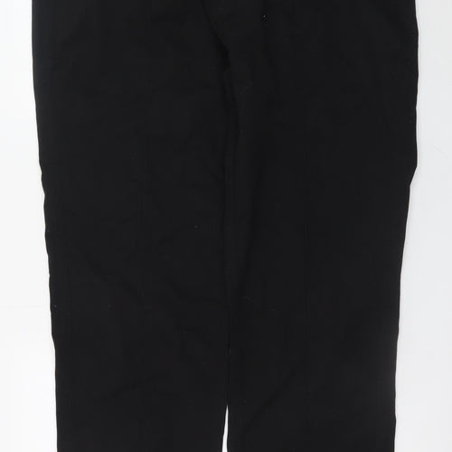 Site King Men's Black Work Trousers Size 42 Regular Fit Polyester Cotton