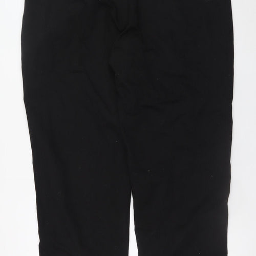 Site King Men's Black Work Trousers Size 42 Regular Fit Polyester Cotton