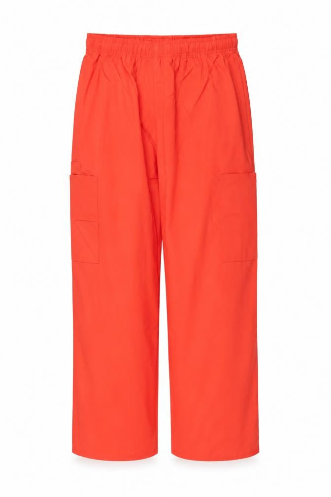 Front view of Sivvan Men's Orange Cargo Workwear Trousers XL Regular Fit
