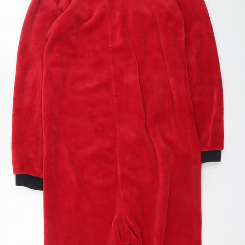 Manchester United Mens Red Fleece Hooded Onesie Size S Zip Up