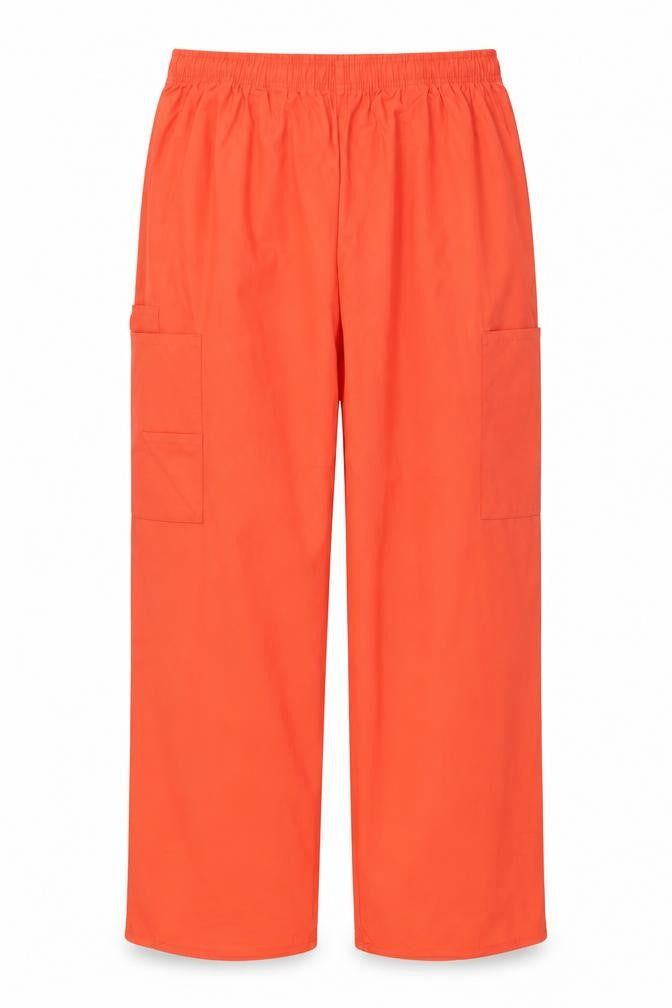 Front view of Sivvan Men's Orange XL Cargo Trousers Polyester Cotton Workwear