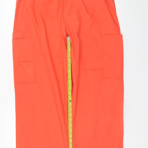Sivvan Men's Orange XL Cargo Trousers Polyester Cotton Workwear