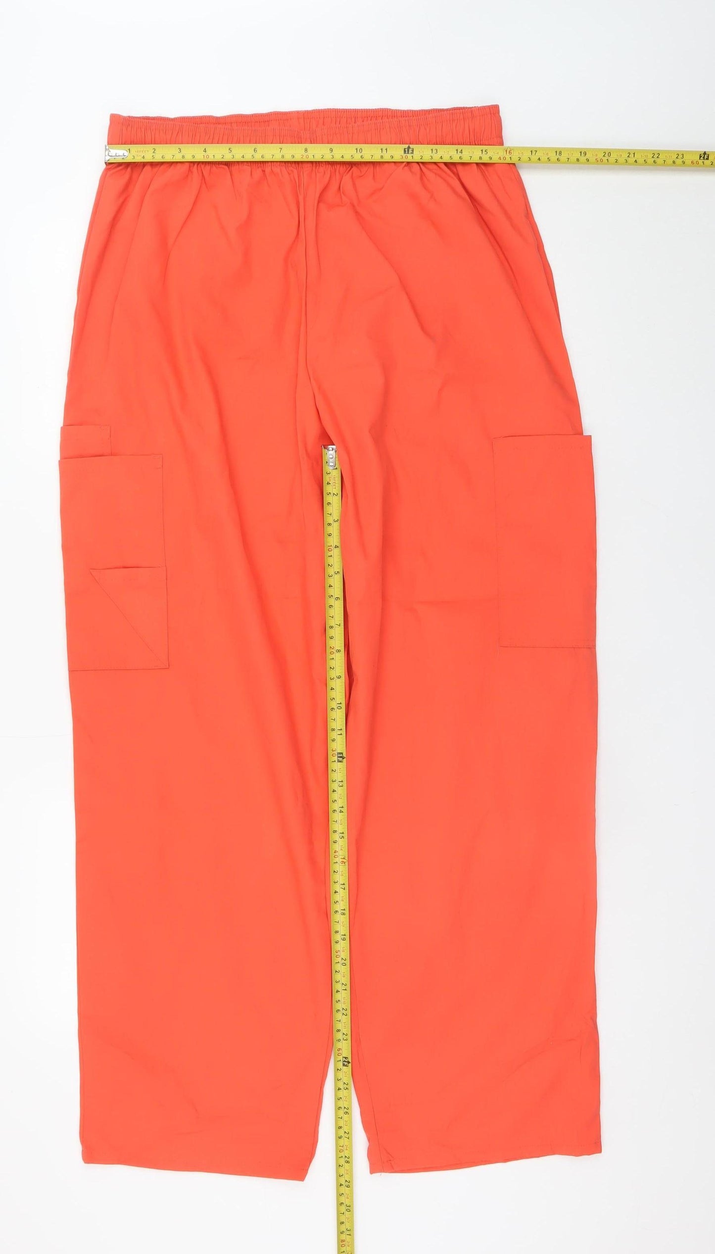 Sivvan Men's Orange XL Cargo Trousers Polyester Cotton Workwear