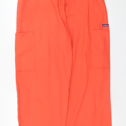 Sivvan Men's Orange XL Cargo Trousers Polyester Cotton Workwear