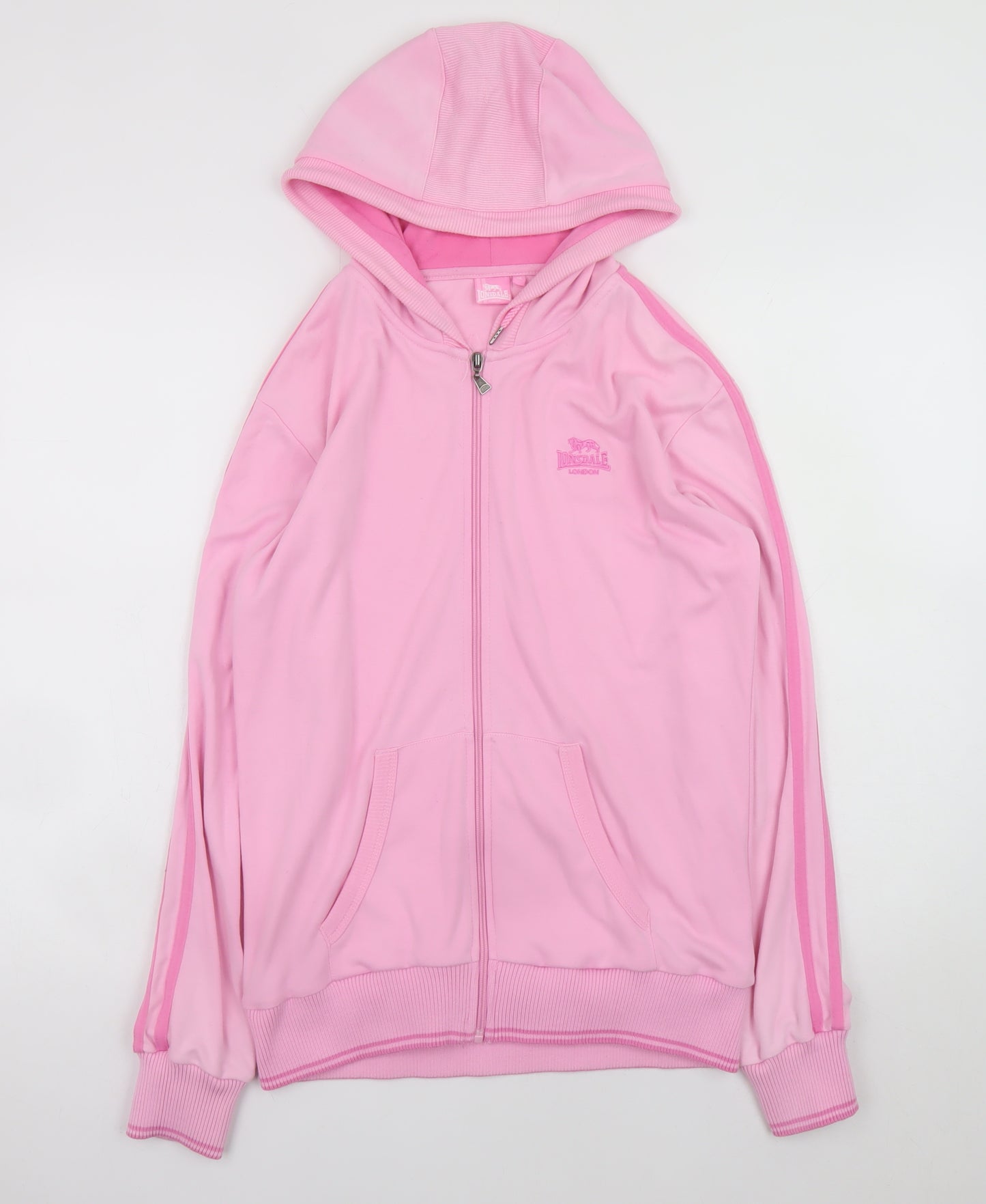 Lonsdale Women Pink Size 12 Full Zip Hoodie