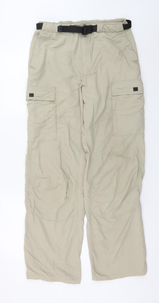 Rohan Men's Beige Cargo Trousers Size S Regular Lightweight Travel Pants