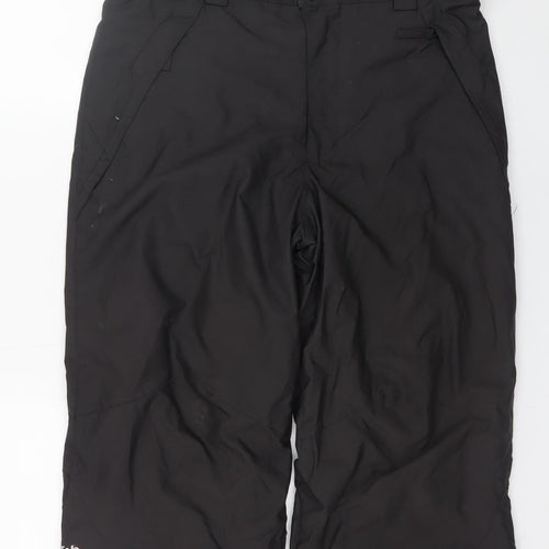 Wedze Men's Black Ski Snow Pants M Waterproof Insulated Winter Trousers