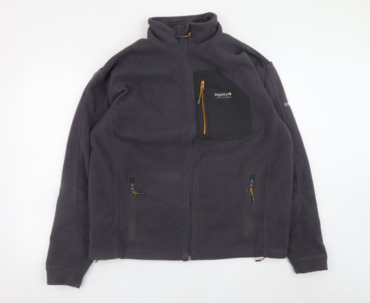 Regatta Mens Grey Fleece Full Zip Outdoor Jacket XL Regular Fit