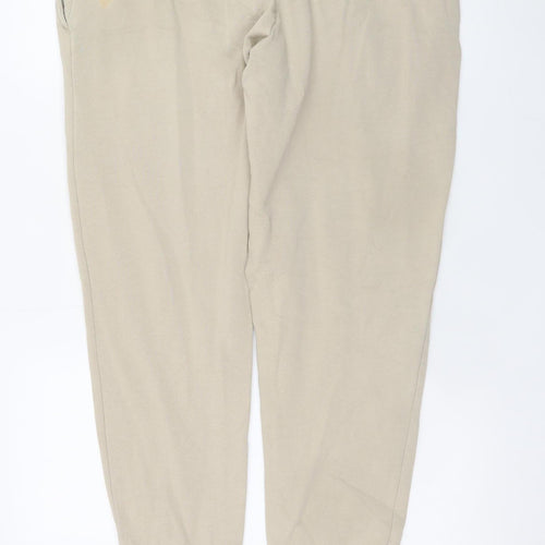 Timberland Men Beige Jogger Trousers L Regular Fit
