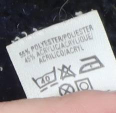 Marks and Spencer Men's Blue Check Fleece Jacket Size S