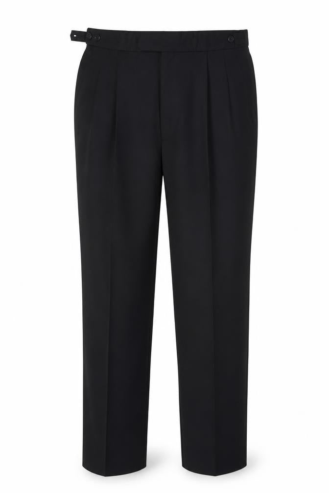Marks & Spencer Men’s Black Pleated Dress Pants 36W 31L Wool Blend