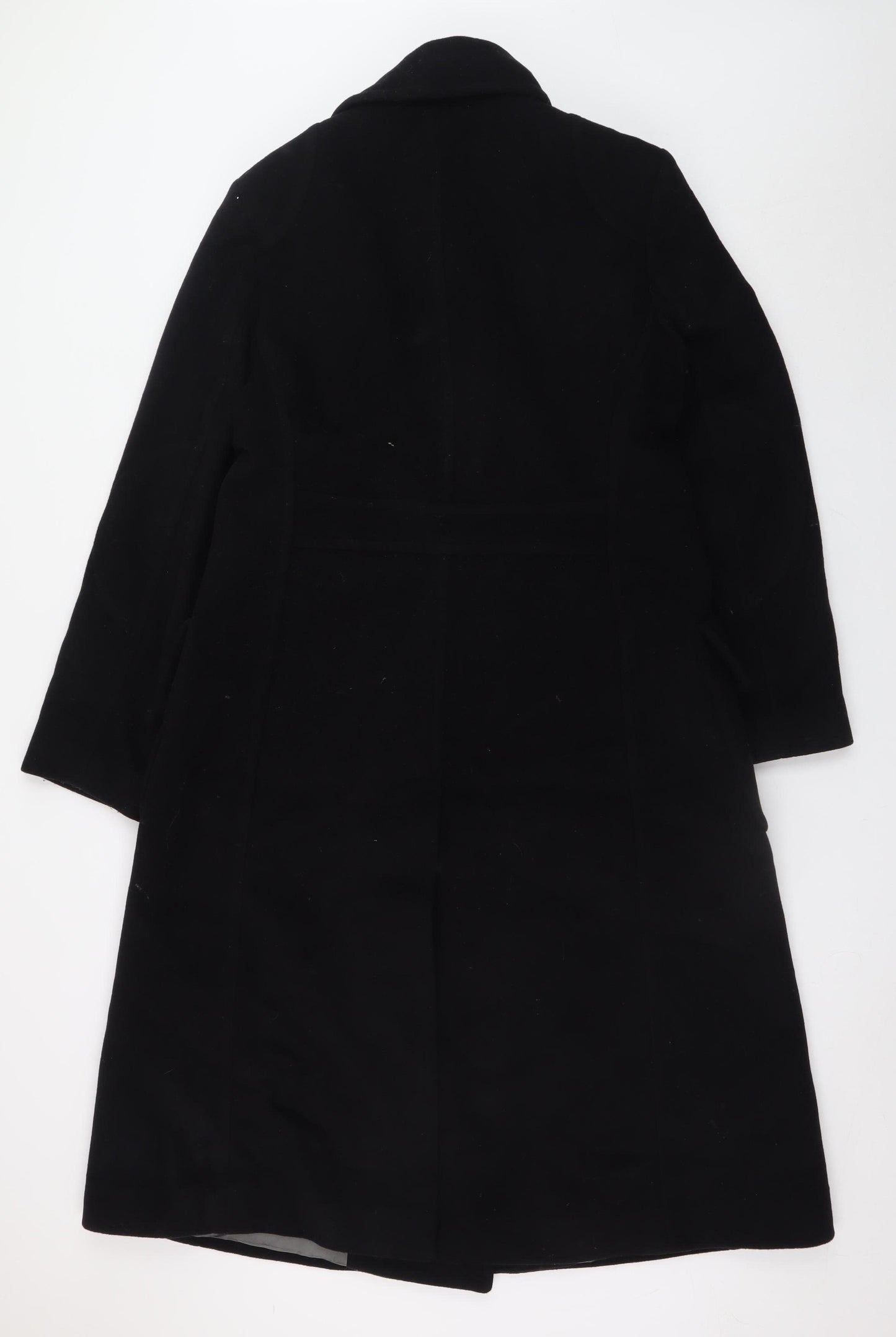Windsmoor Women's Black Wool Cashmere Long Overcoat Size 10