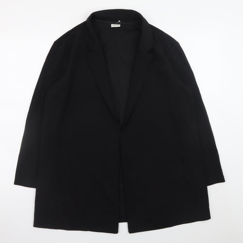 Jacqueline de Yong Women's Black XL Long Overcoat