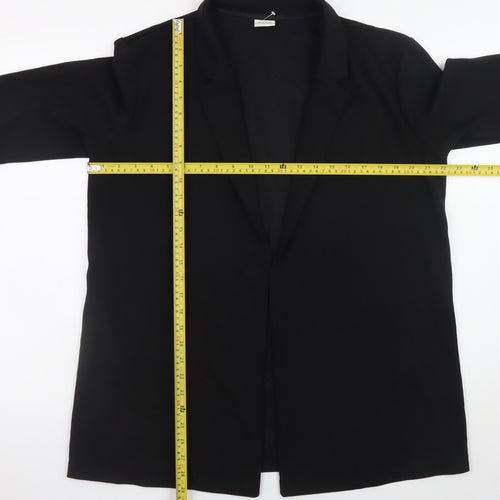 Jacqueline de Yong Women's Black XL Long Overcoat