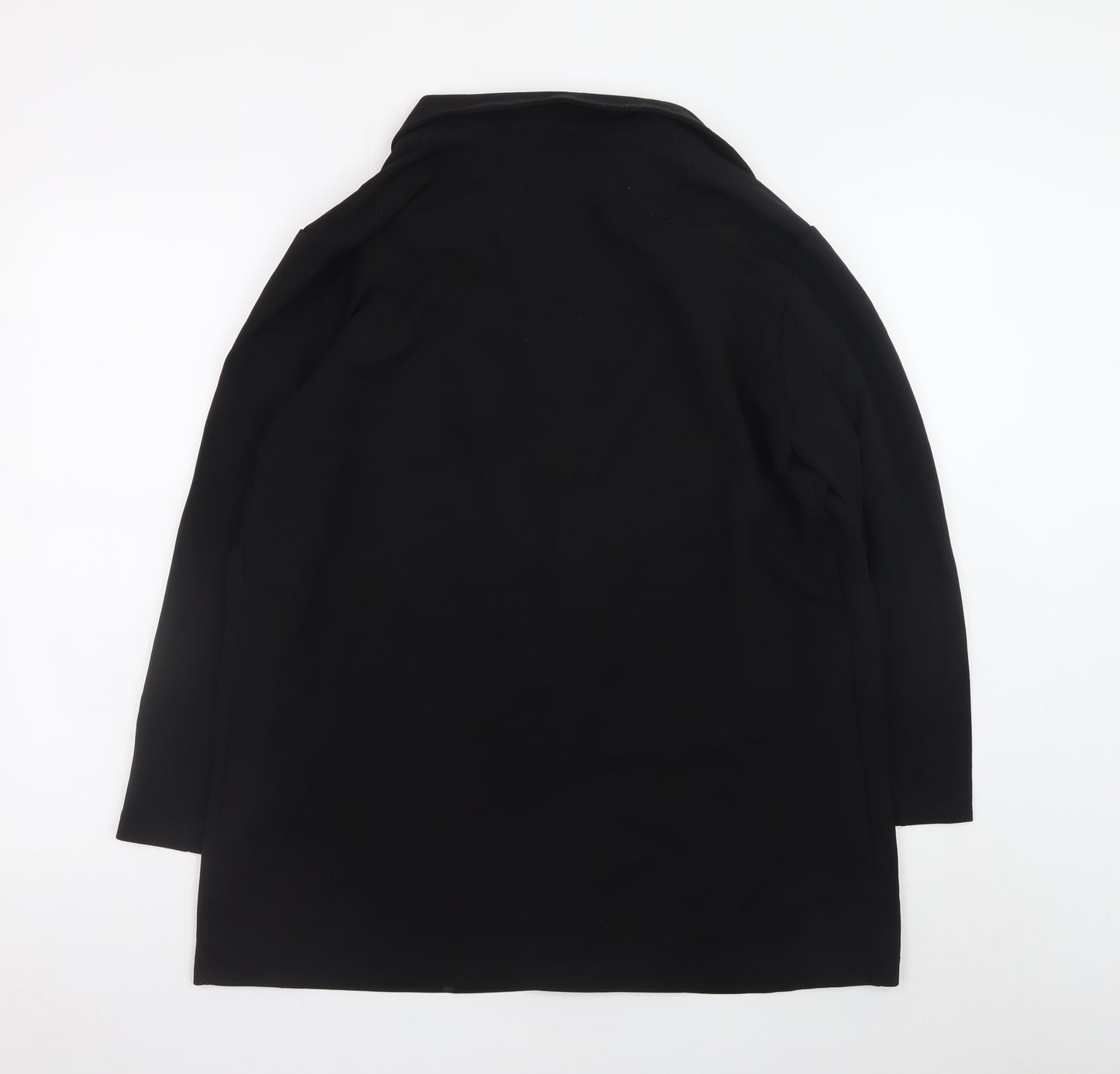 Jacqueline de Yong Women's Black XL Long Overcoat