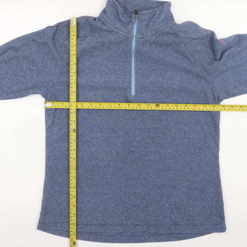 Trespass Mens Blue 1/2 Zip Pullover Sweatshirt L Outdoor Hiking Top