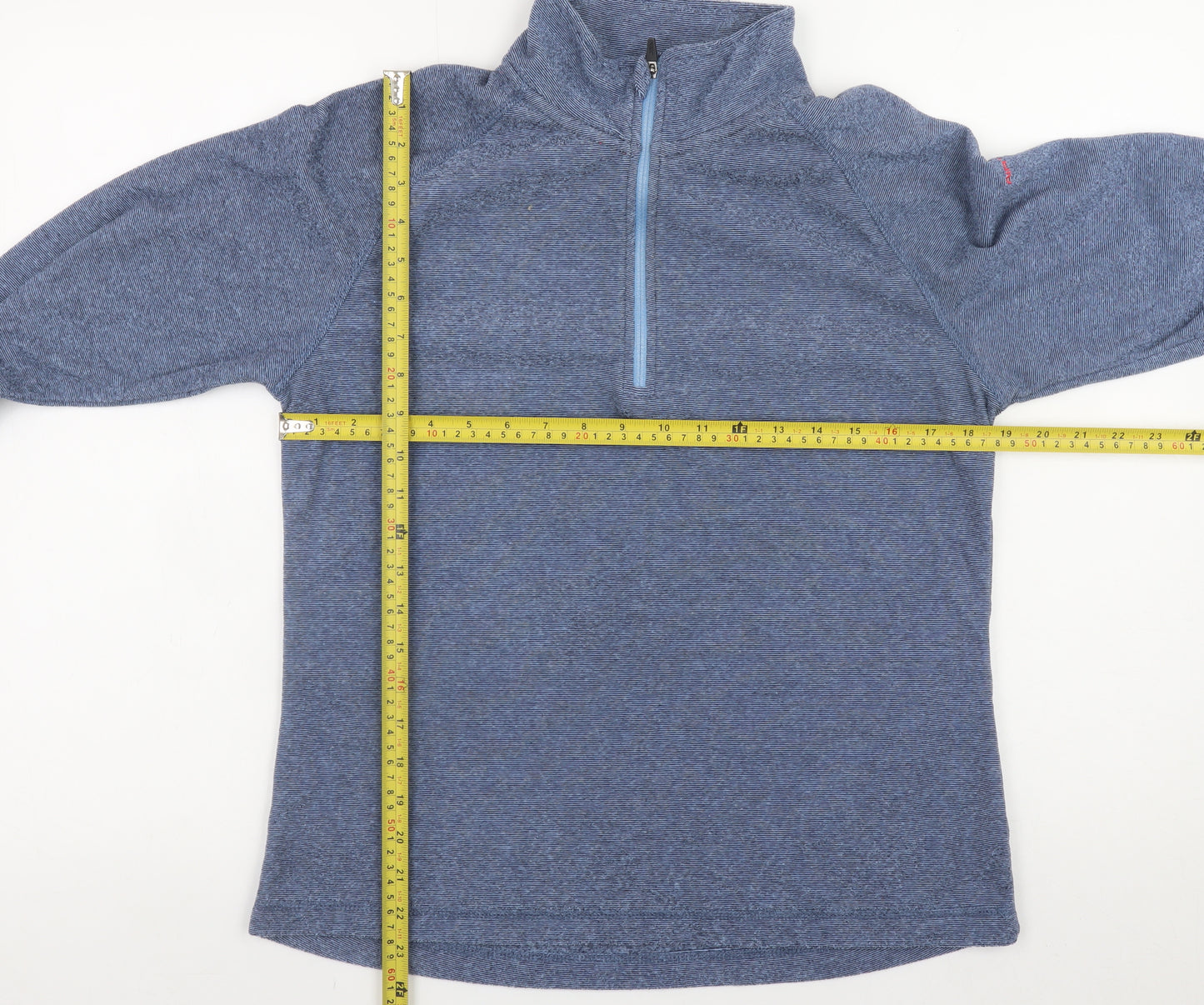 Trespass Mens Blue 1/2 Zip Pullover Sweatshirt L Outdoor Hiking Top