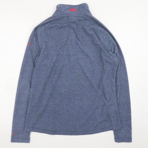 Trespass Mens Blue 1/2 Zip Pullover Sweatshirt L Outdoor Hiking Top