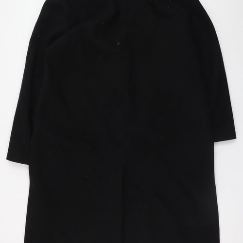 Marks and Spencer Women's Black Long Overcoat Size 16 Classic Style