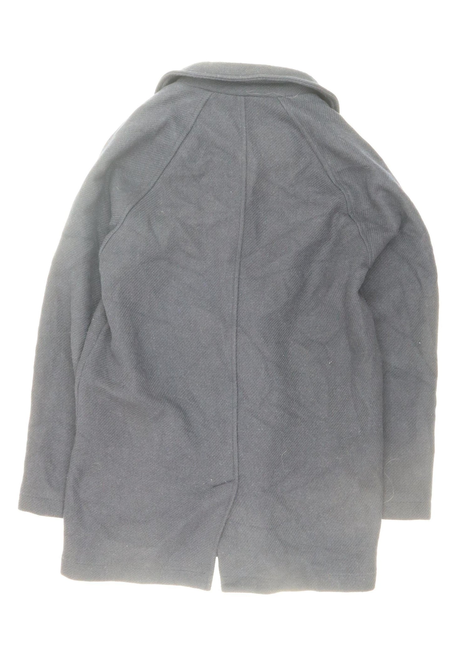 Albam Utility Women's Black Wool Blend Mid-Length Overcoat M