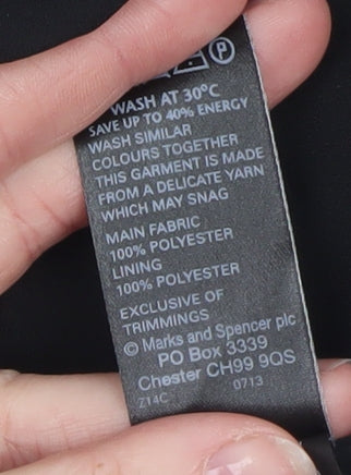 Marks and Spencer Women Red Tweed Zip Jacket Size 12