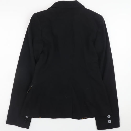 Dorothy Perkins Women’s Black Blazer Size 10 Regular Fit Lined Work Jacket