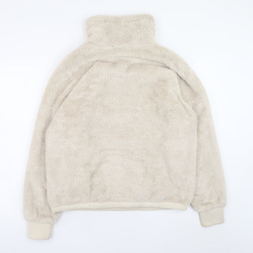 Spyder Womens Beige 1/2 Zip Fleece Pullover Sweatshirt Size M