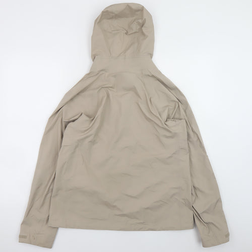Uniqlo Men's Beige Softshell Hooded Windbreaker Jacket M