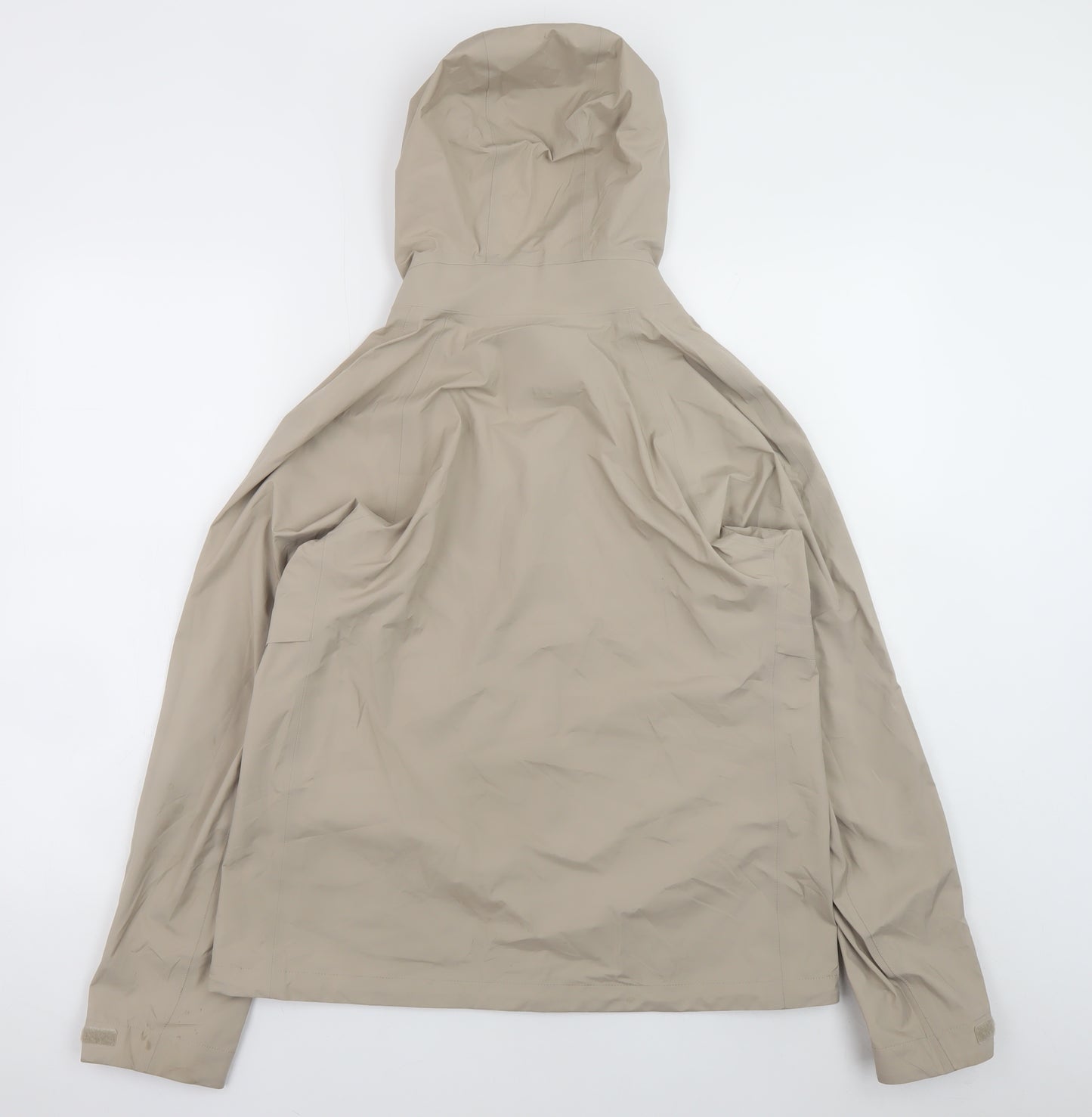 Uniqlo Men's Beige Softshell Hooded Windbreaker Jacket M