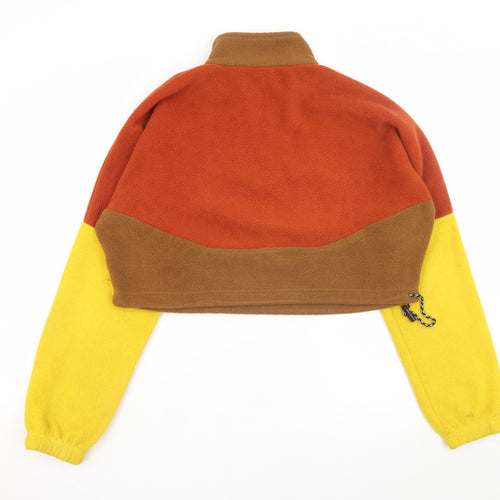 Wy Yik Women's Multicoloured Fleece Pullover Sweatshirt Large
