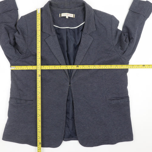 Principles by Ben de Lisi Petite Women's Blue Striped Blazer Size 18