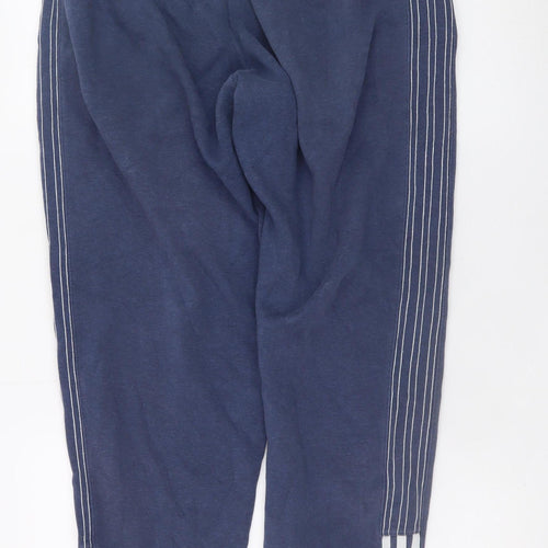 Adidas Mens Blue Jogger Sweatpants L Regular Fit Sportswear