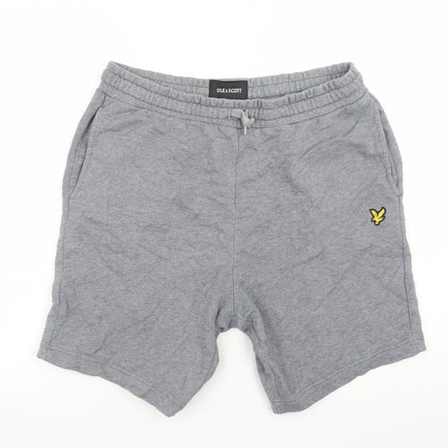 Lyle & Scott Men’s Grey Sweat Shorts Size L Elastic Waist Casual