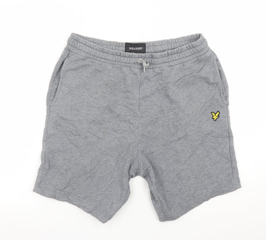 Lyle & Scott Men’s Grey Sweat Shorts Size L Elastic Waist Casual