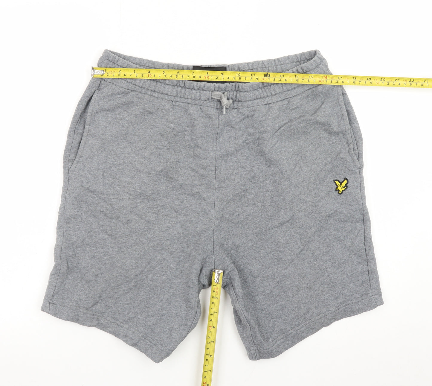 Lyle & Scott Men’s Grey Sweat Shorts Size L Elastic Waist Casual