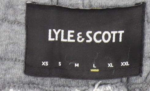 Lyle & Scott Men’s Grey Sweat Shorts Size L Elastic Waist Casual
