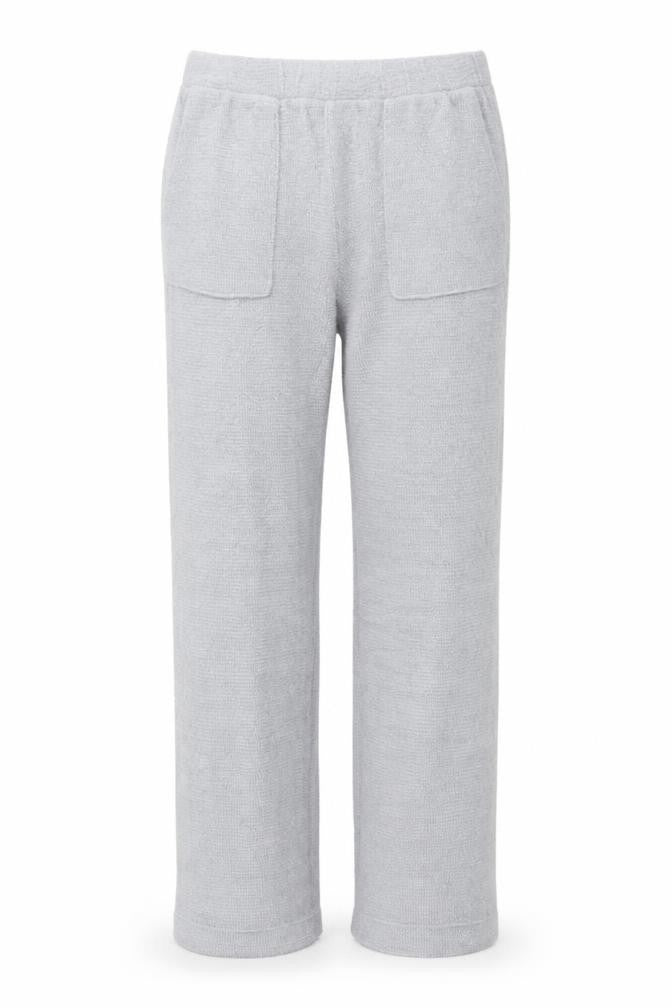 Front view of Marks & Spencer Women Grey Knit Jogger Trousers, size S