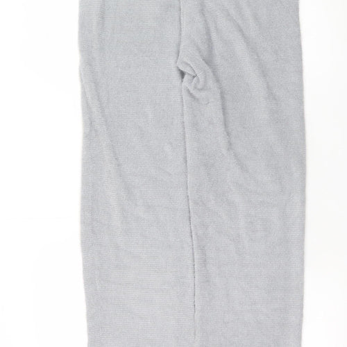Marks and Spencer Women Grey Knit Jogger Trousers Size S