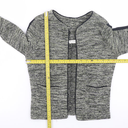 Miss Selfridge Women’s Grey Tweed Open Blazer Jacket Size 10