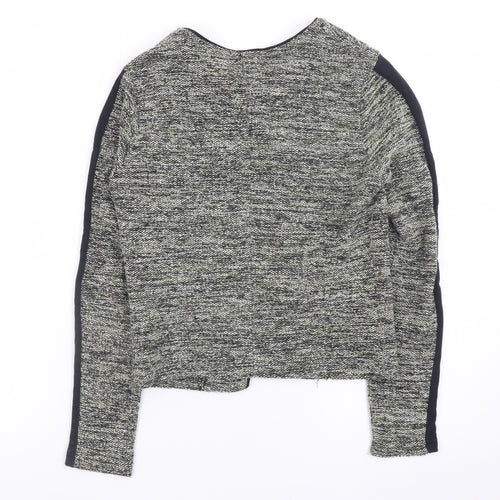 Miss Selfridge Women’s Grey Tweed Open Blazer Jacket Size 10