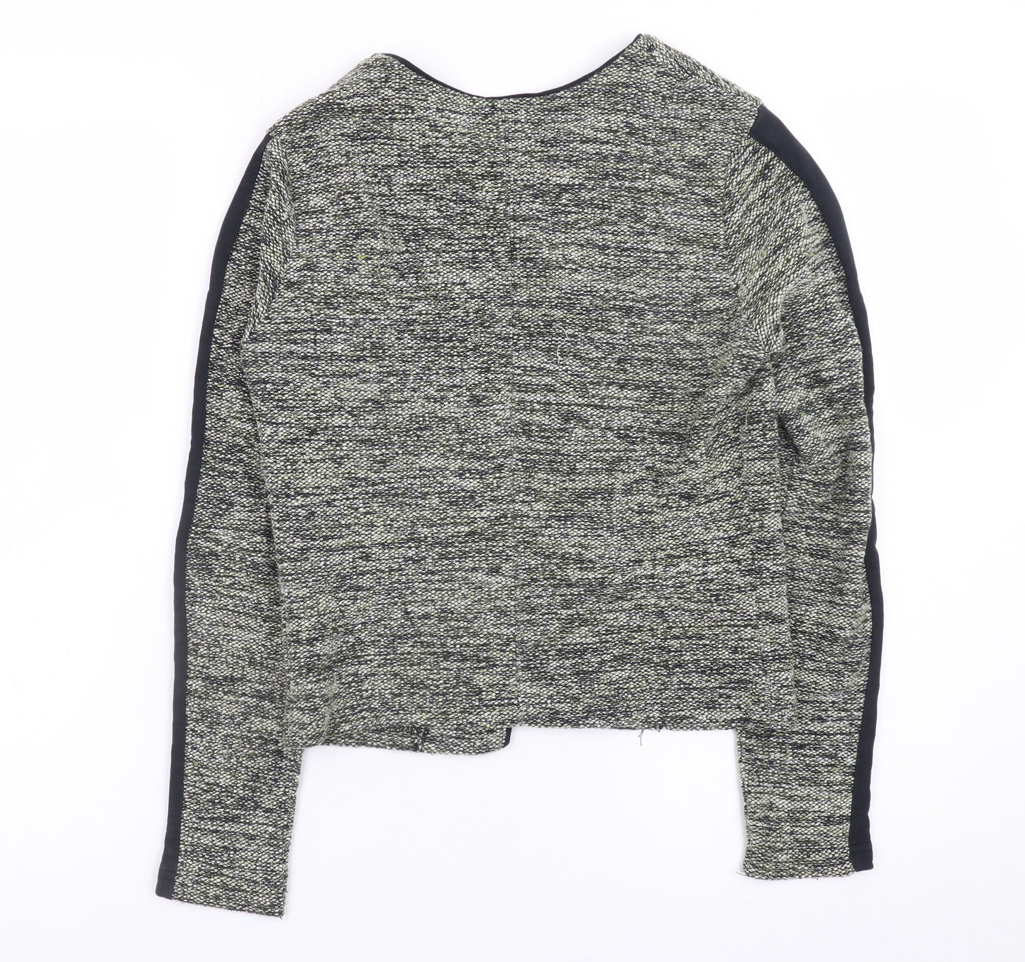 Miss Selfridge Women’s Grey Tweed Open Blazer Jacket Size 10
