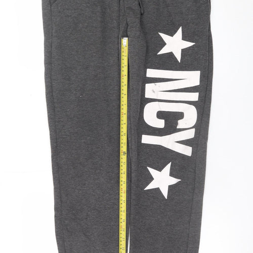 Ncy Industry Women's Grey Jogger Trousers 2XL Elastic Waist