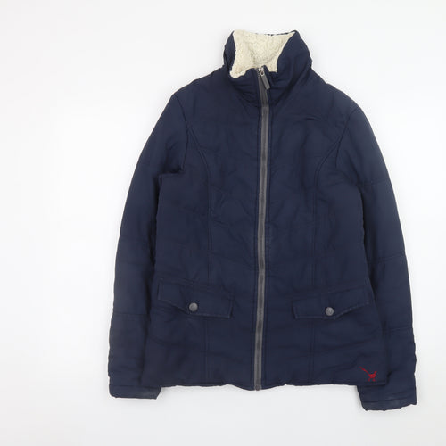 Betty Kay London Men's Blue Puffer Jacket S Quilted Lined Winter Coat