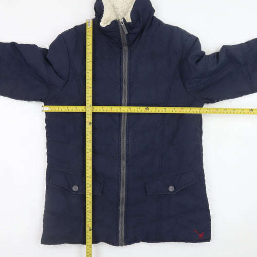 Betty Kay London Men's Blue Puffer Jacket S Quilted Lined Winter Coat