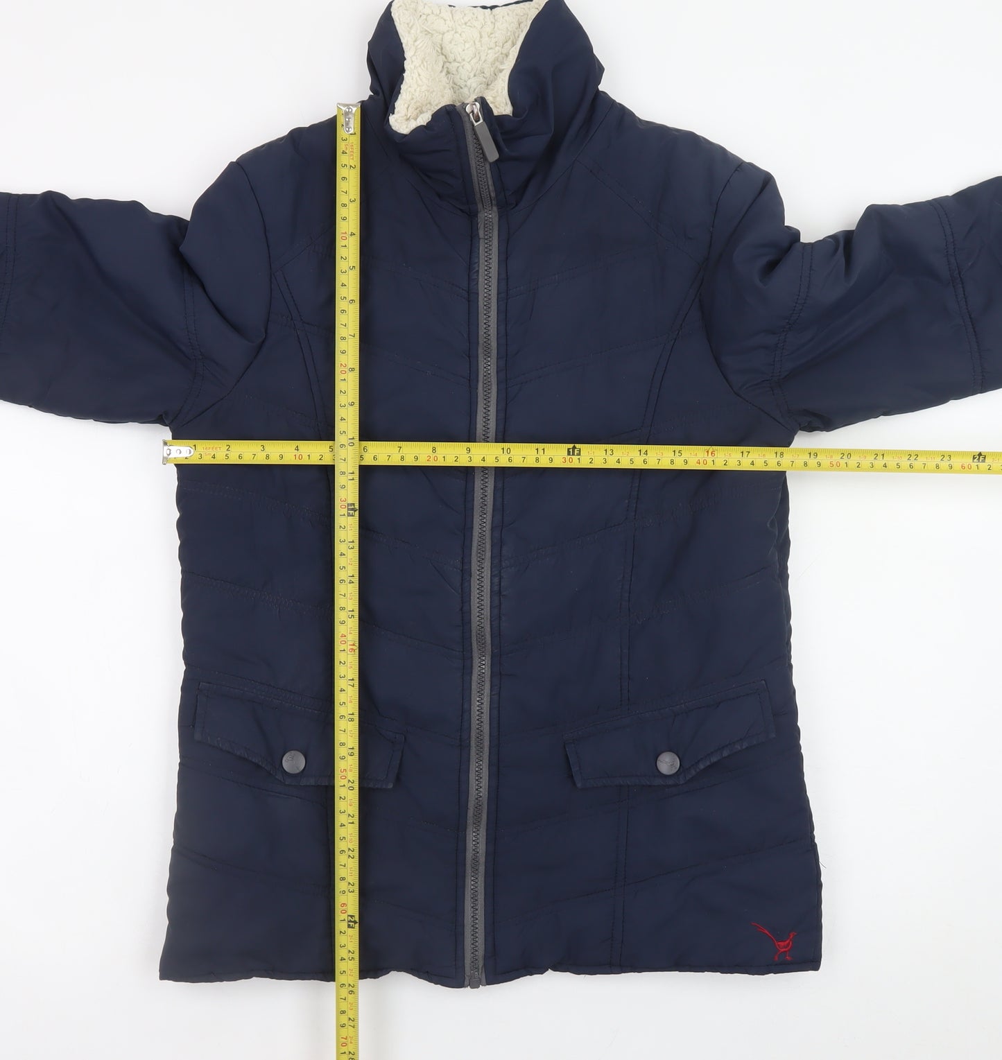 Betty Kay London Men's Blue Puffer Jacket S Quilted Lined Winter Coat