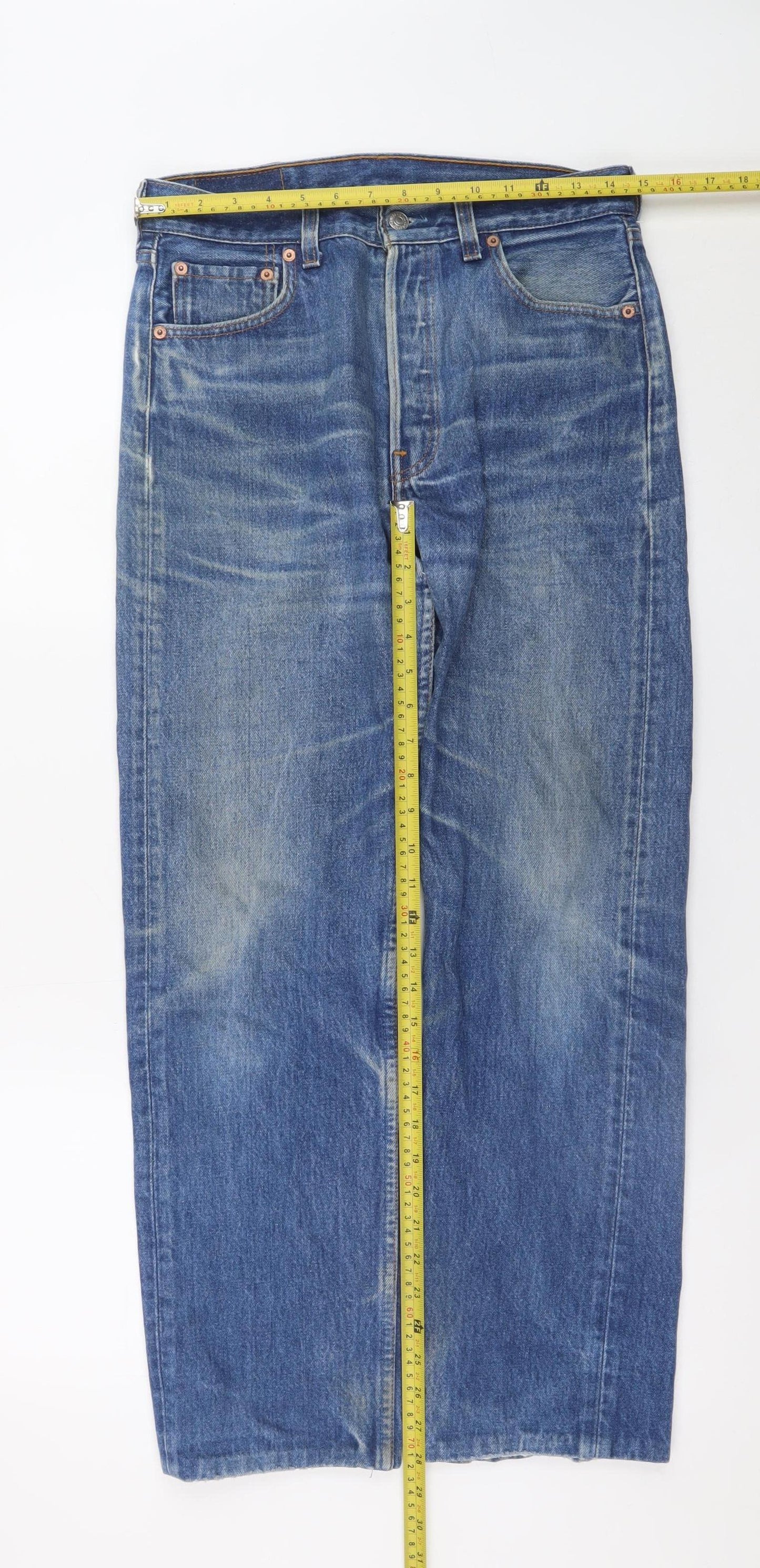 Levi's 501 Men's Blue Denim Straight Jeans W30 L32